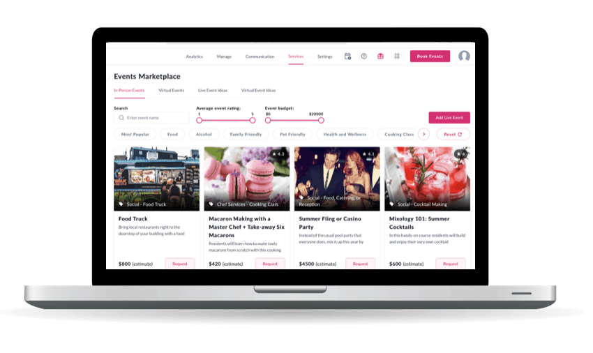 curated event marketplace