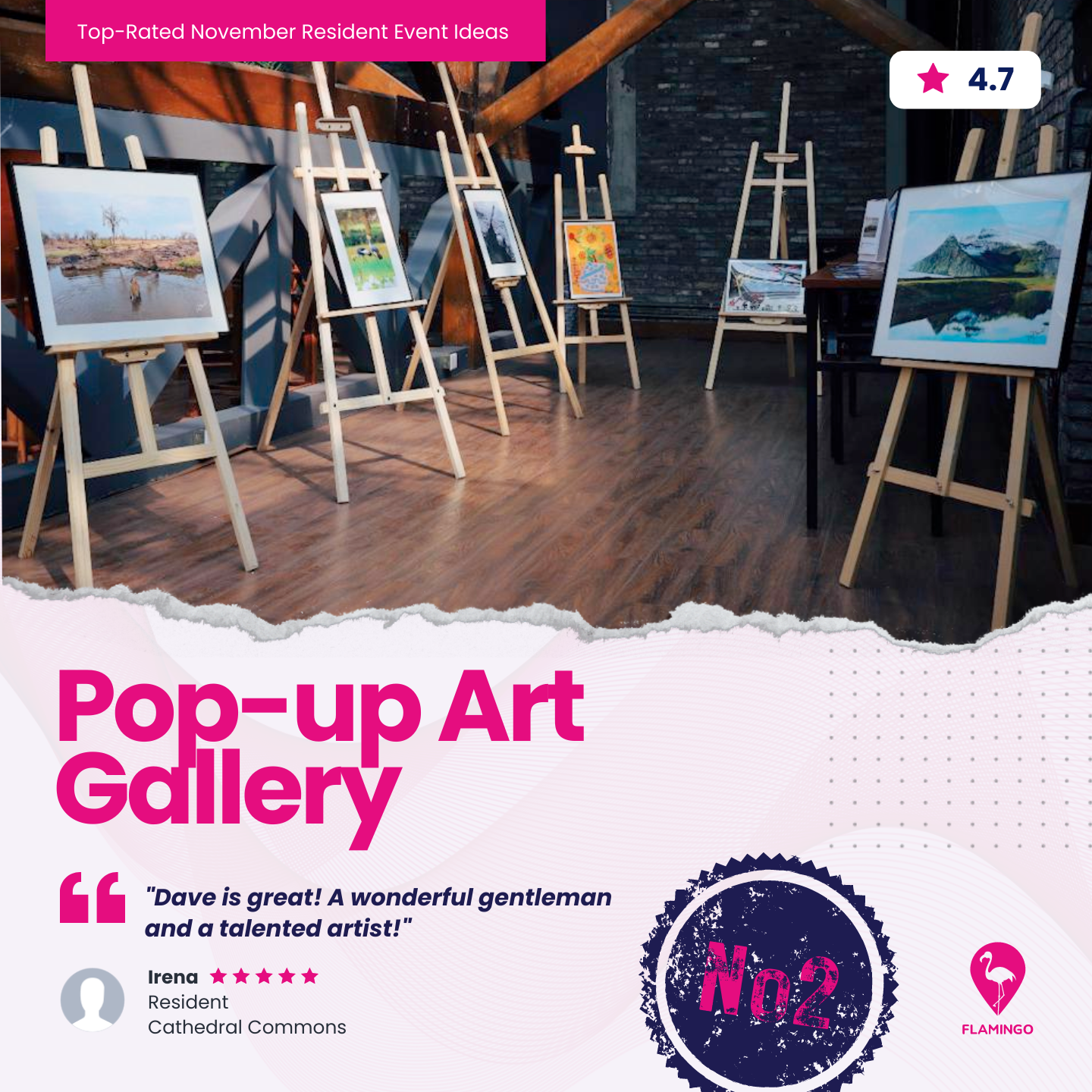 Pop-Up Art Gallery | November Resident Event Ideas