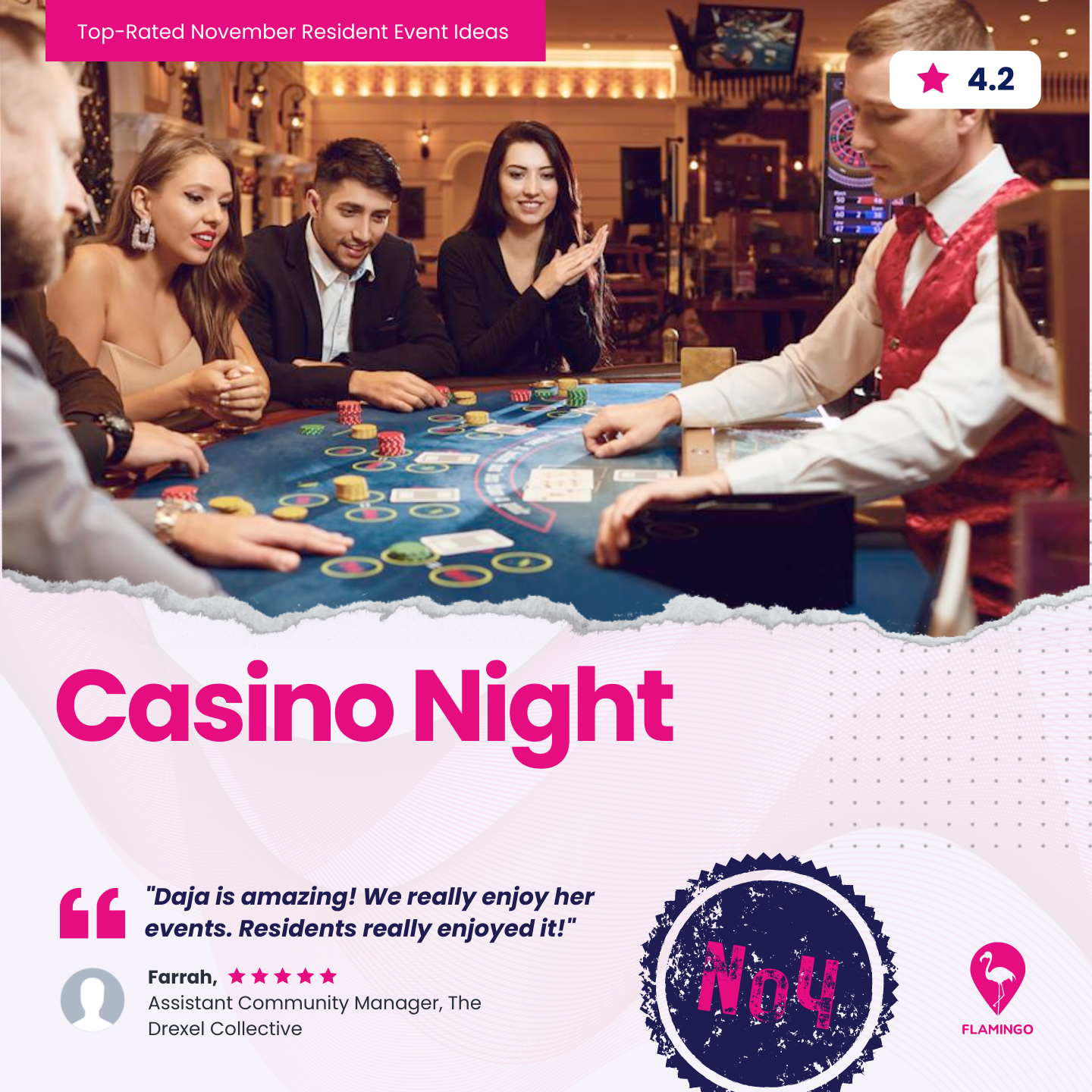 Casino Night | November Resident Event Ideas