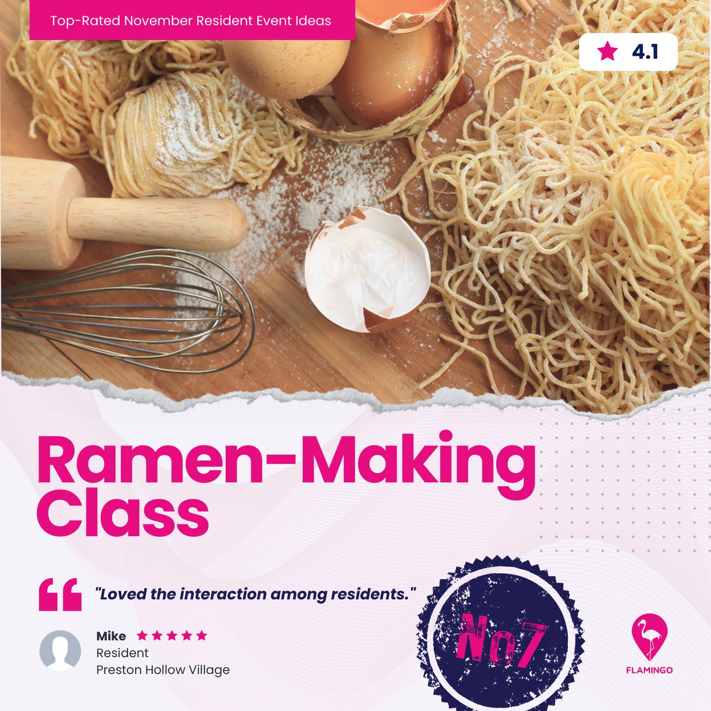 Ramen-Making Class | November Resident Event Ideas