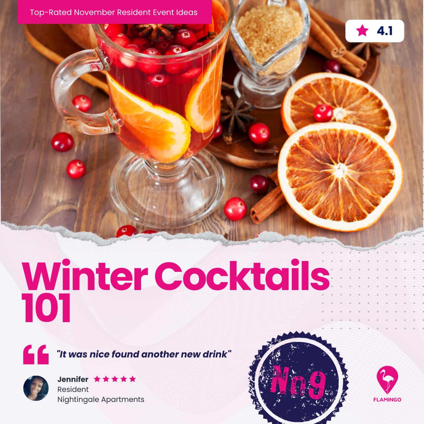 Winter Cocktails 101 | November Resident Event Ideas