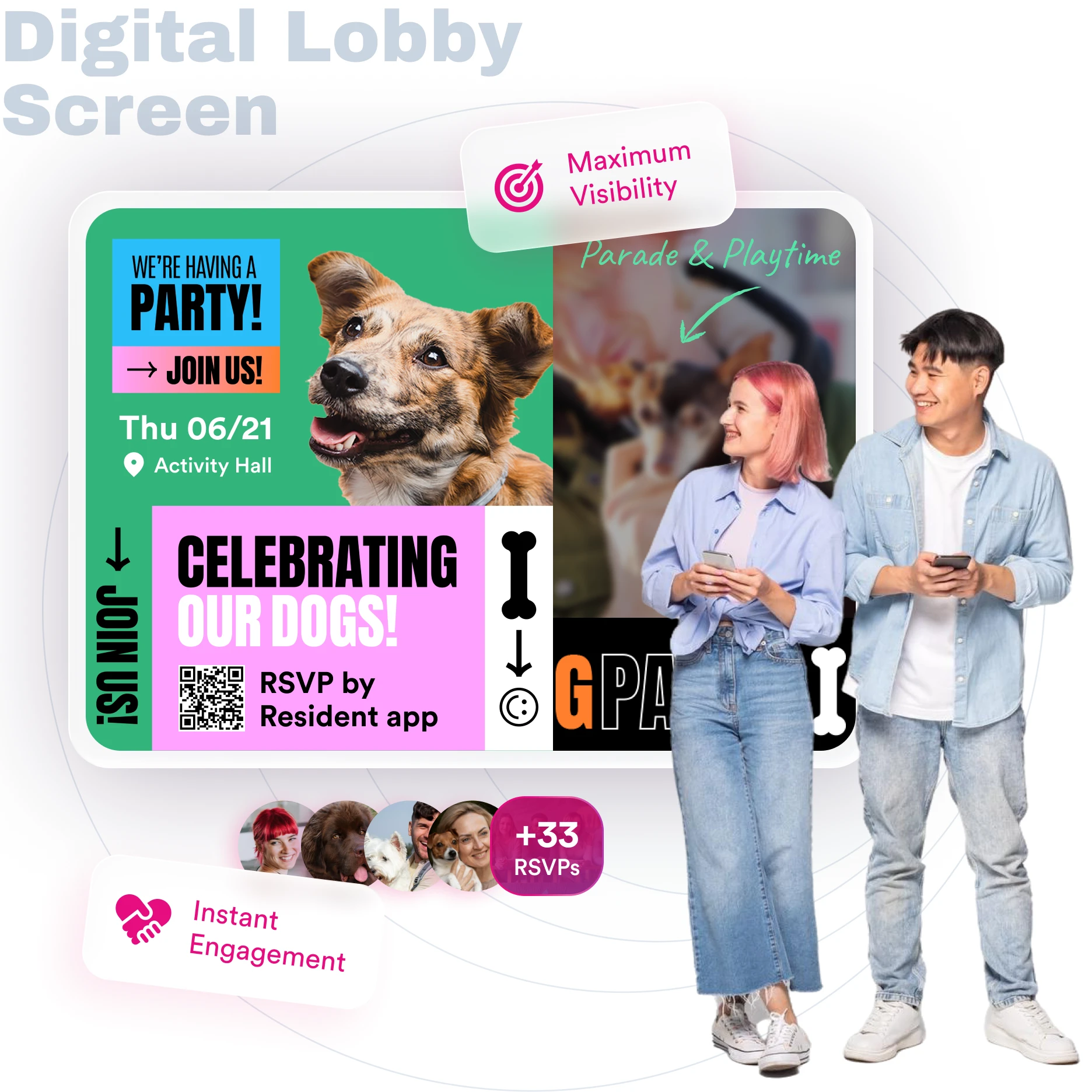 Digital Lobby Screen