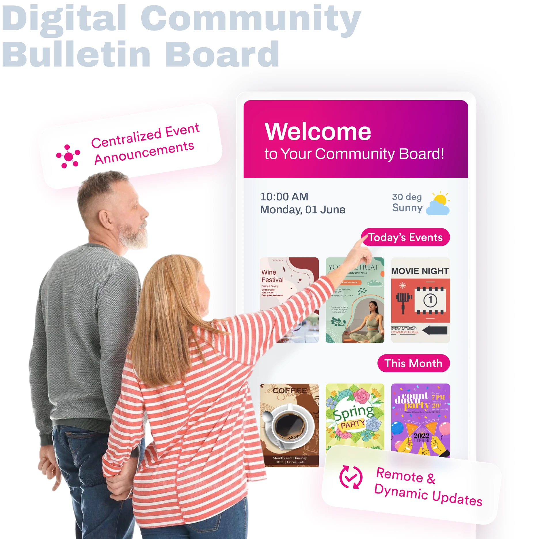 Digital Community Bulletin Board