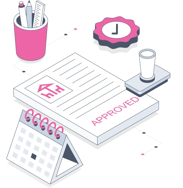mage visualizing a property staff member quickly approving a resident-submitted event idea within the Flamingo Events platform, highlighting automated setup.
