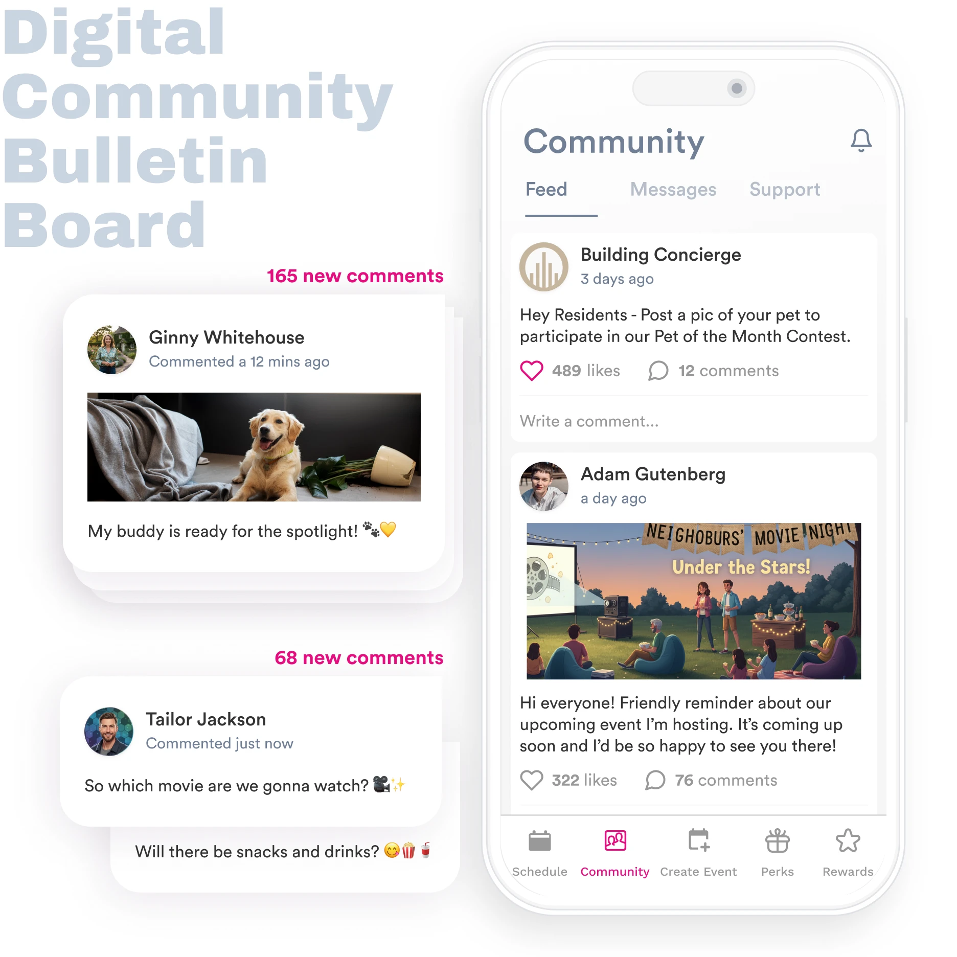 Digital Community Bulletin Board