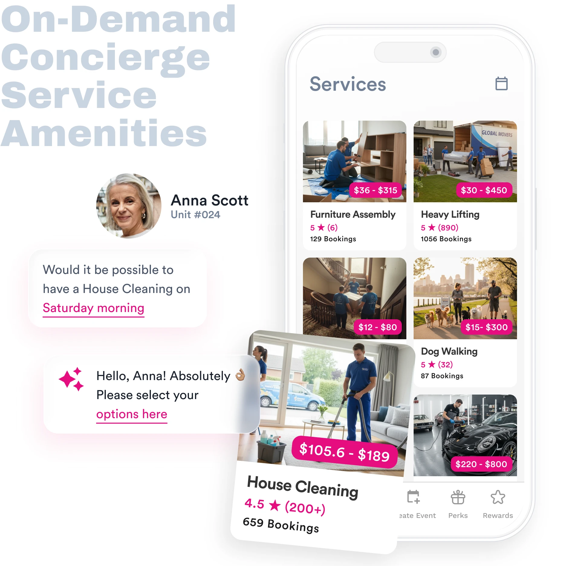 On-Demand Concierge Service Amenities