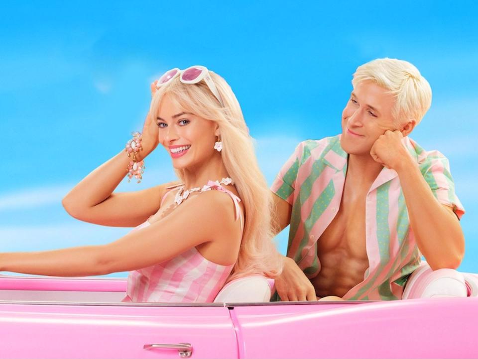 Barbie and Ken themed pool party for an apartment community resident event.
