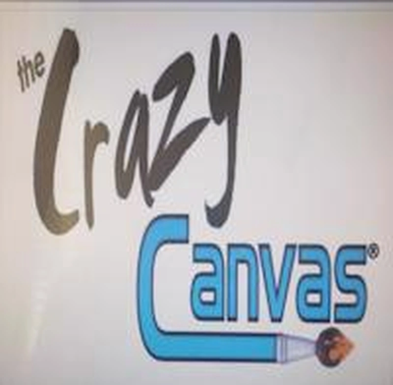 The Crazy Canvas logo representing paint and sip, pet-friendly, and creative resident events hosted by Michelle Dalke for apartment communities.