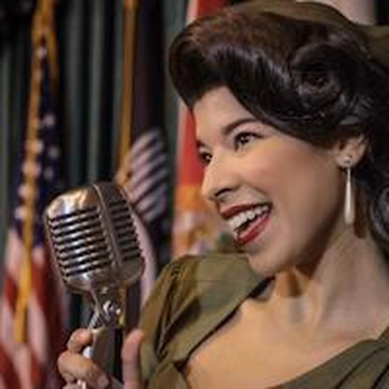 Portrait of Nadya Borno, live music entertainer and event host performing for apartment community resident events.