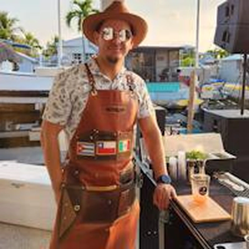 Professional food truck serving fresh meals at an apartment community resident event hosted by Flamingo.