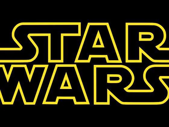 Star Wars logo displayed for an outdoor movie night event