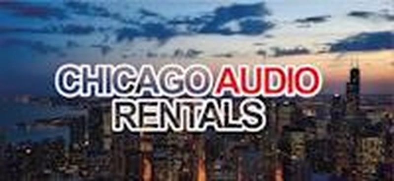 Chicago Audio Rentals logo representing outdoor movie event production and AV services for apartment community resident events.