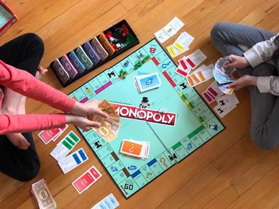 Residents playing board games at an apartment community social event