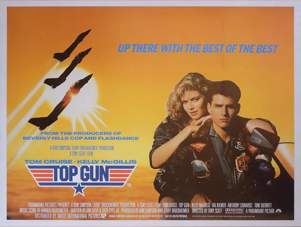 Top Gun movie poster for an outdoor resident movie night